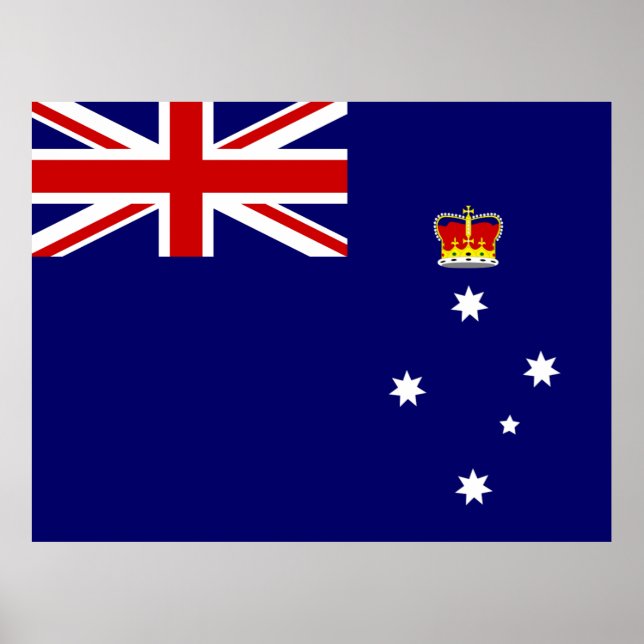 Flag of Victoria, Australia Poster (Front)