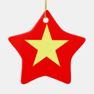 Flag of Vietnam Ceramic Ornament