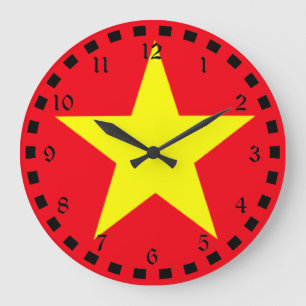 Flag of Vietnam Large Clock