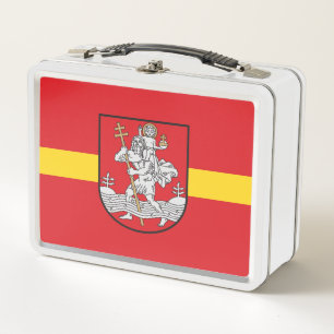 Flag of Vilnius, Lithuania Metal Lunch Box