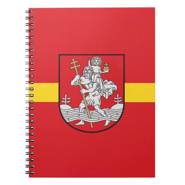 Flag of Vilnius, Lithuania Notebook (Front)