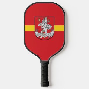 Flag of Vilnius, Lithuania  Pickleball Paddle