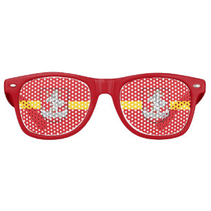 Flag of Vilnius, Lithuania Retro Sunglasses