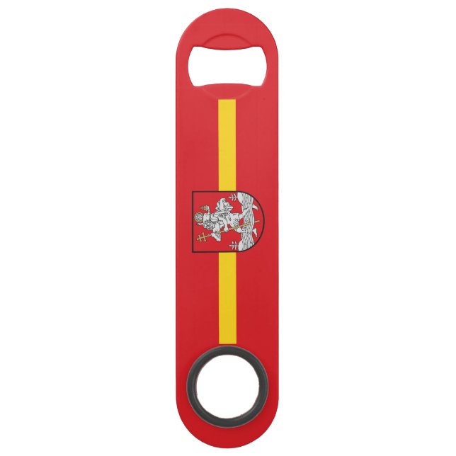 Flag of Vilnius, Lithuania Speed Bottle Opener (Front)