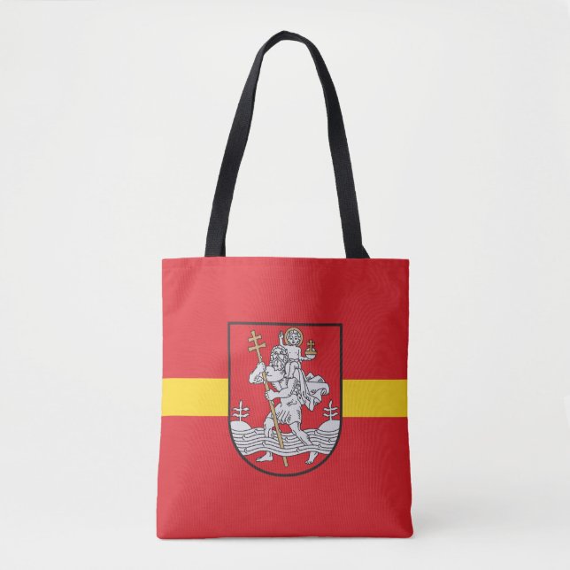 Flag of Vilnius, Lithuania Tote Bag (Front)