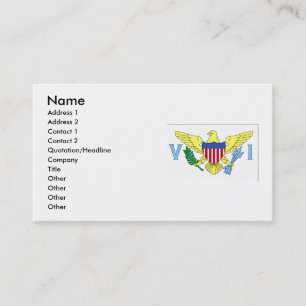 Flag of Virgin Islands Business Card