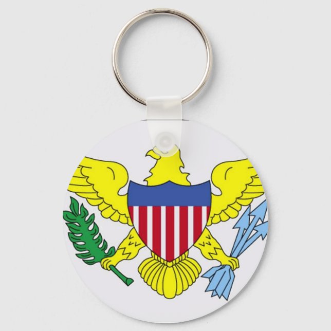 Flag of Virgin Islands Keychain (Front)