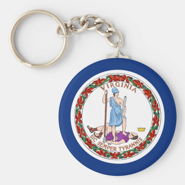 Flag of Virginia Keychain (Front)