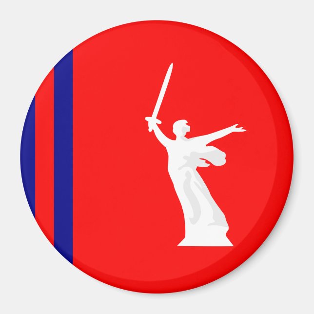 Flag of Volgograd oblast Magnet (Front)
