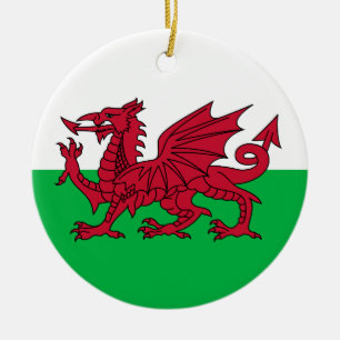 Flag of Wales Ceramic Ornament