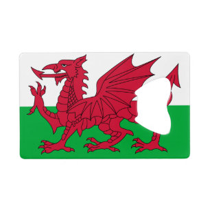 Flag of Wales Credit Card Bottle Opener