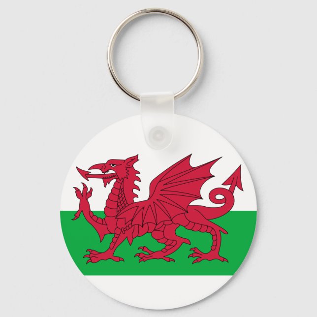 Flag of Wales Keychain (Front)