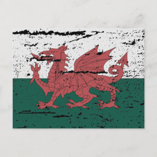 FLAG OF WALES POSTCARD