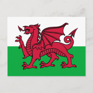 Flag of Wales Postcard