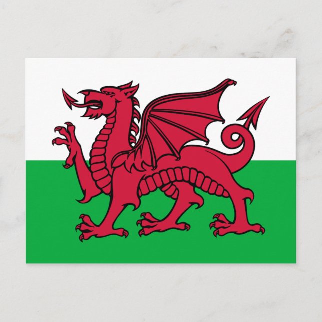 Flag of Wales Postcard (Front)