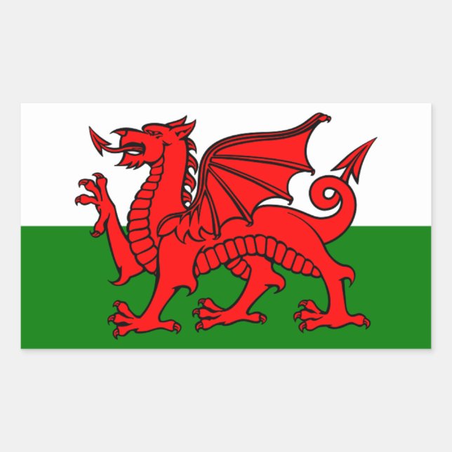 Flag of Wales Sticker (Front)