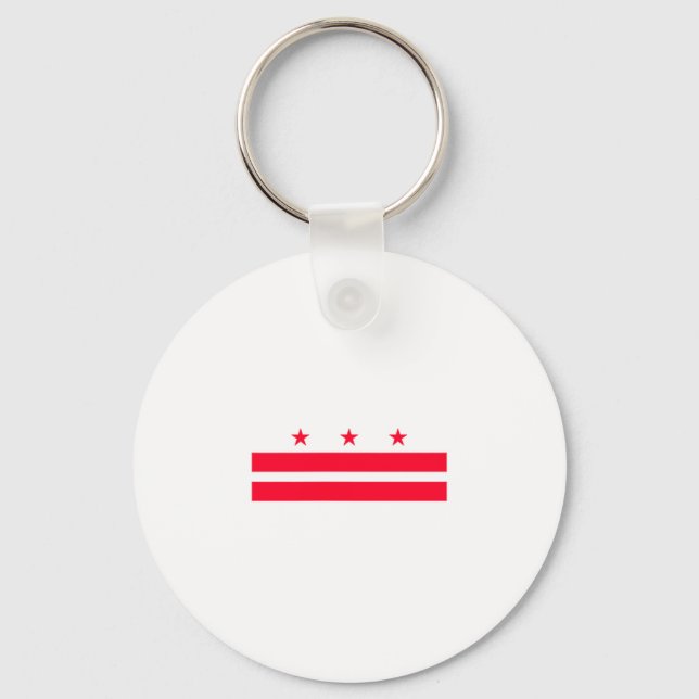 Flag Of Washington D.c. _1  Keychain (Front)