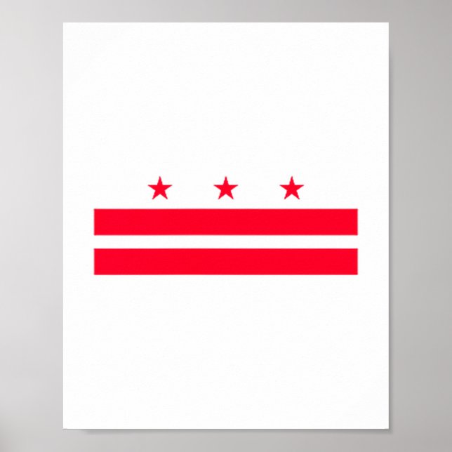Flag Of Washington D.c. _1  Poster (Front)