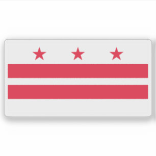 Flag of Washington, D.C (Columbia district), USA