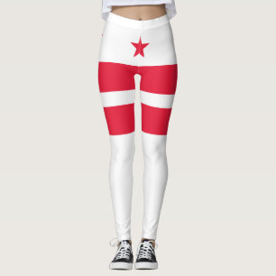 Flag of Washington D.C. (District of Columbia) Leggings