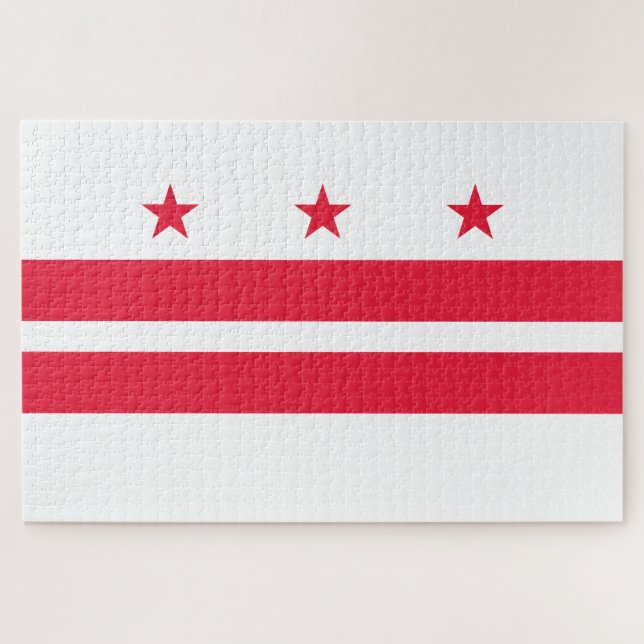 Flag of Washington (District of Columbia) Jigsaw Puzzle (Horizontal)