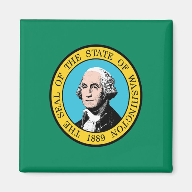 Flag of Washington Magnet (Front)