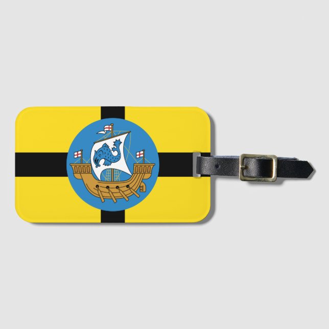 Flag of Wellington City, New Zealand Luggage Tag (Front Horizontal)