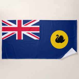 Flag of Western Australia State Beach Towel