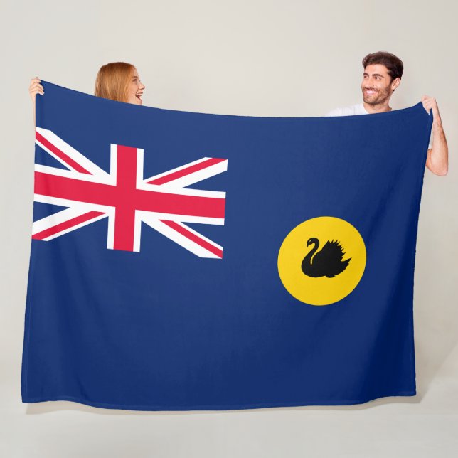 Flag of Western Australia State Fleece Blanket (In Situ)