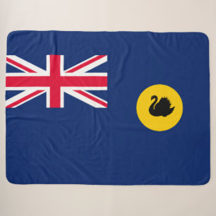 Flag of Western Australia State Sherpa Blanket