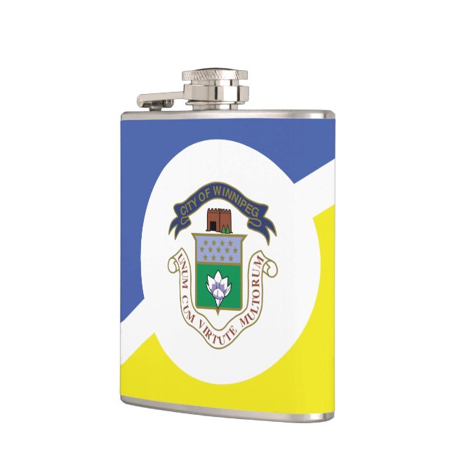 Flag of Winnipeg, Manitoba Flask (Left)