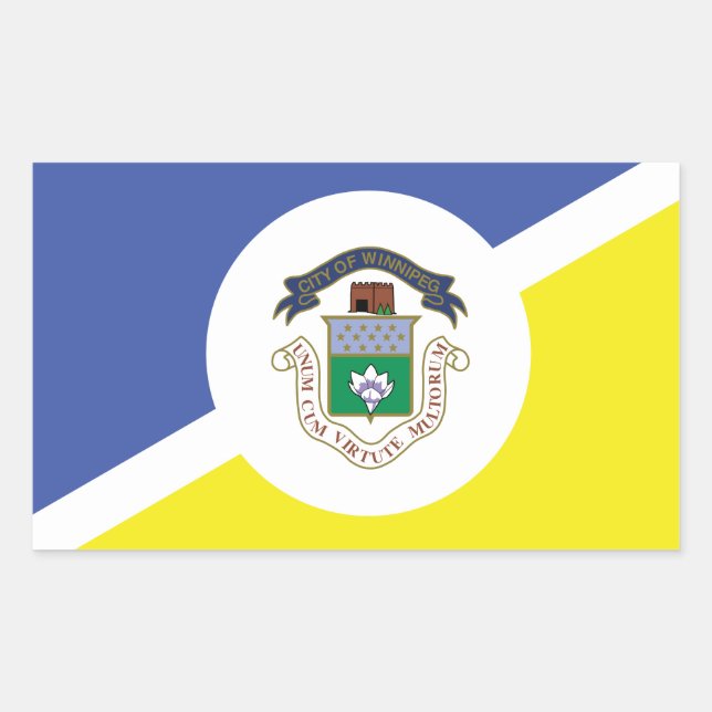 Flag of Winnipeg, Manitoba Sticker (Front)