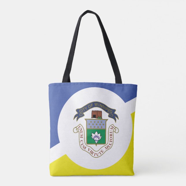 Flag of Winnipeg, Manitoba Tote Bag (Back)