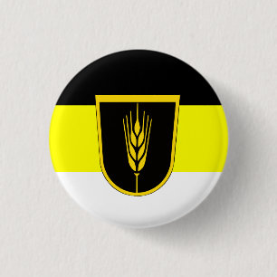 Flag of Wolgadeutsche (black/yellow/white version) 1 Inch Round Button