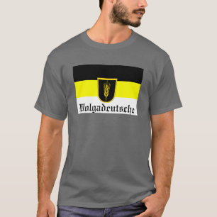 Flag of Wolgadeutsche (black/yellow/white version) T-Shirt