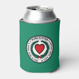 Flag of Worcester, Massachusetts Can Cooler