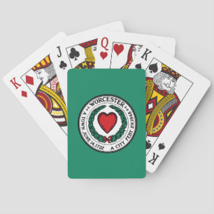 Flag of Worcester, Massachusetts Playing Cards