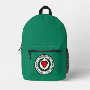 Flag of Worcester, Massachusetts Printed Backpack