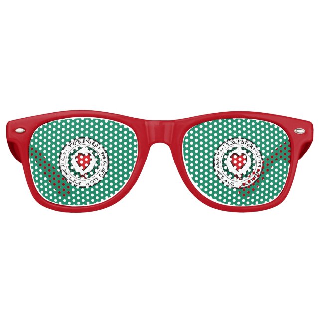 Flag of Worcester, Massachusetts Retro Sunglasses (Front)