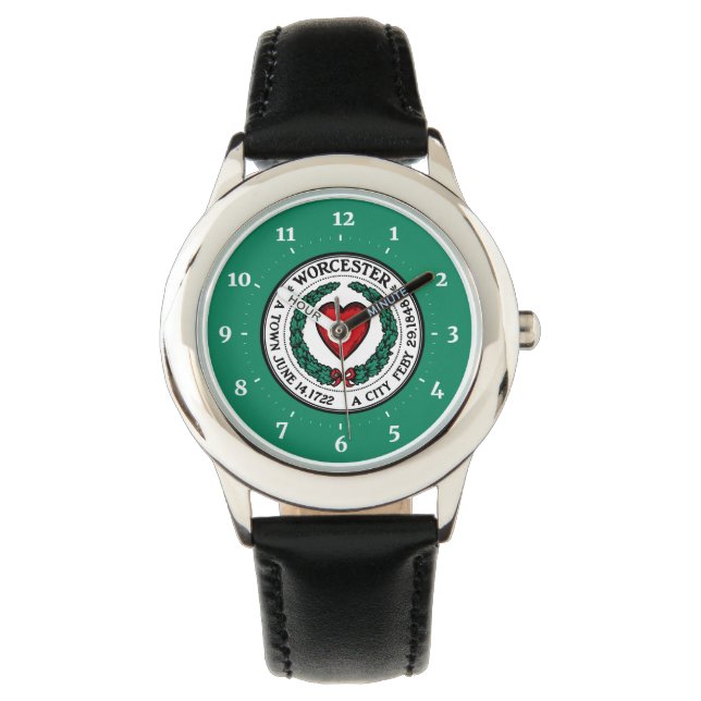 Flag of Worcester, Massachusetts Watch (Front)