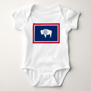 Flag of Wyoming Baby Bodysuit