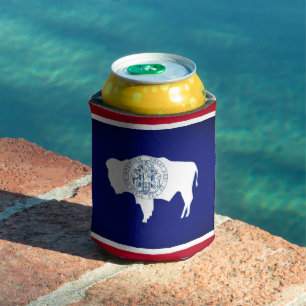 Flag of Wyoming Can Cooler