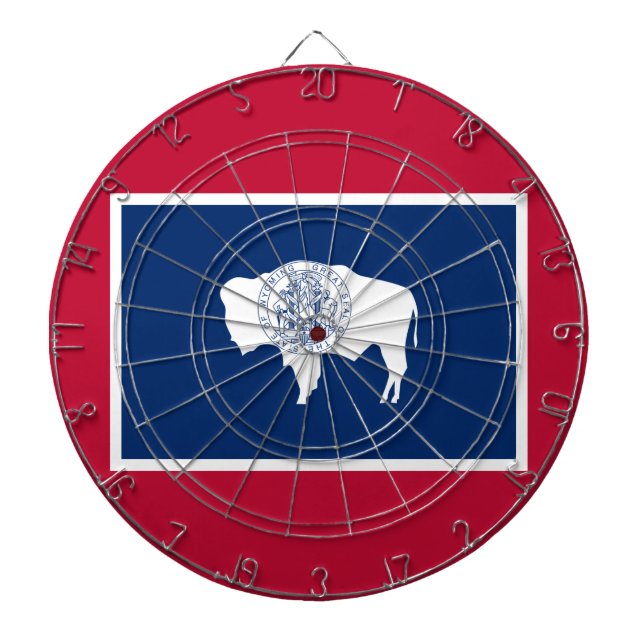 Flag of Wyoming Dartboard (Front)