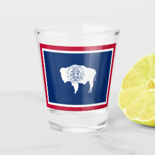 Flag of Wyoming Shot Glass