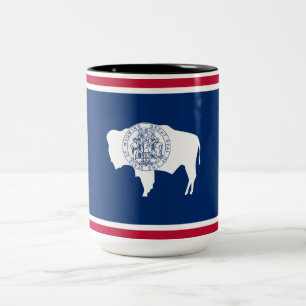 Flag of Wyoming Two-Tone Coffee Mug