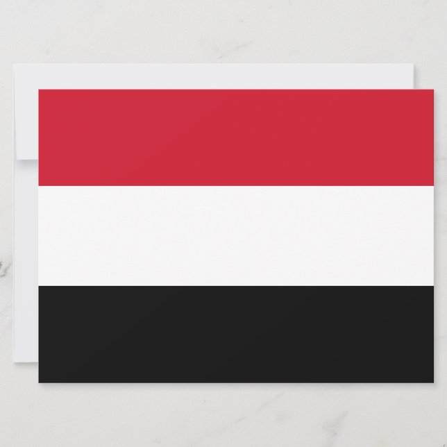 Flag of Yemen Card (Front)