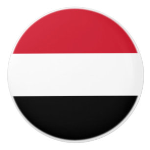 Flag of Yemen Ceramic Knob