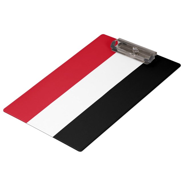 Flag of Yemen Clipboard (Angled)
