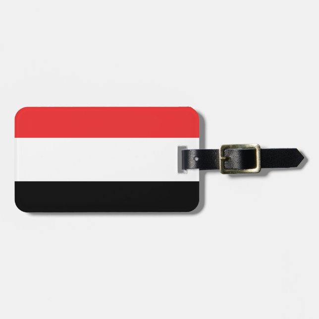 Flag of Yemen Easy ID Personal Luggage Tag (Front Horizontal)