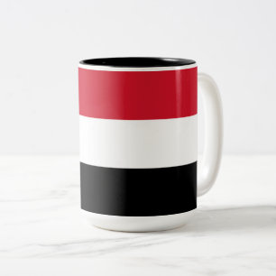 Flag of Yemen Two-Tone Coffee Mug